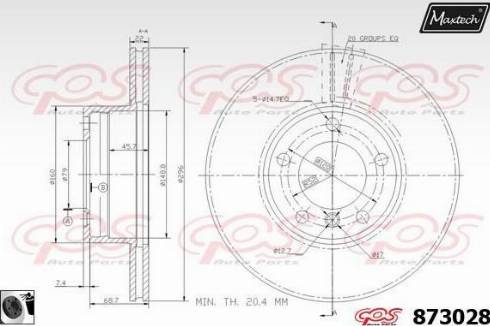 Maxtech 873028.0060 - Əyləc Diski furqanavto.az