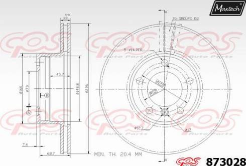 Maxtech 873028.0000 - Əyləc Diski furqanavto.az