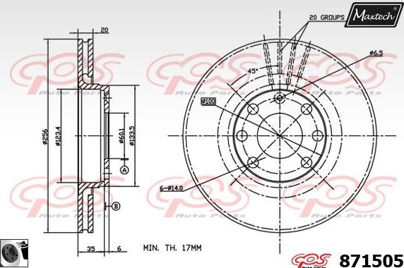 Maxtech 873028 - Əyləc Diski furqanavto.az