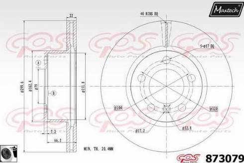 Maxtech 873079.0060 - Əyləc Diski furqanavto.az