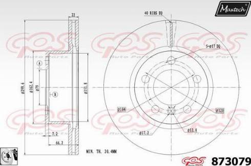 Maxtech 873079.0080 - Əyləc Diski furqanavto.az