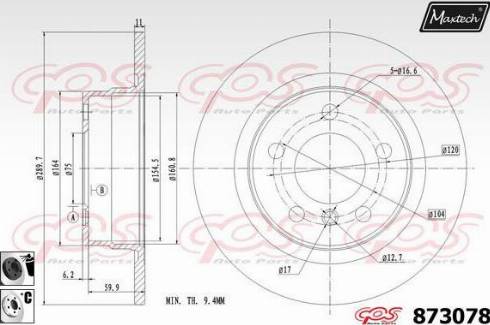 Maxtech 873078.6060 - Əyləc Diski furqanavto.az