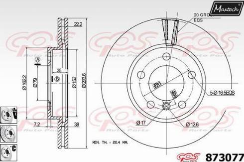 Maxtech 873077.6980 - Əyləc Diski furqanavto.az