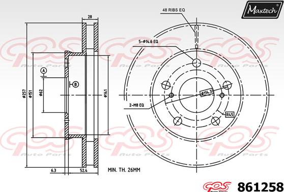 Maxtech 873077 - Əyləc Diski furqanavto.az