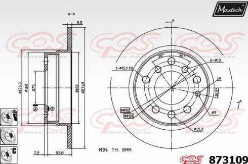 Maxtech 873109.6980 - Əyləc Diski furqanavto.az