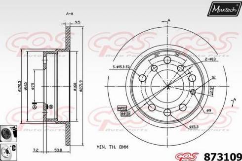 Maxtech 873109.6060 - Əyləc Diski furqanavto.az