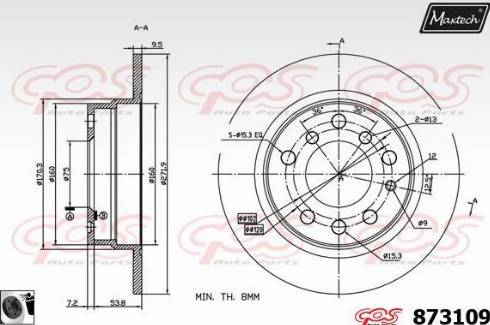 Maxtech 873109.0060 - Əyləc Diski furqanavto.az