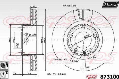 Maxtech 873100.6060 - Əyləc Diski furqanavto.az