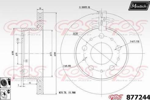 Maxtech 877244.6060 - Əyləc Diski furqanavto.az