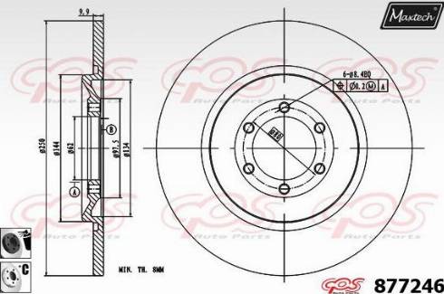 Maxtech 877246.6060 - Əyləc Diski furqanavto.az