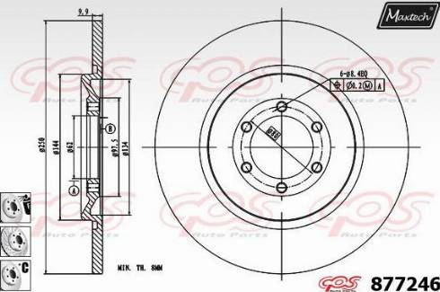 Maxtech 877246.6980 - Əyləc Diski furqanavto.az