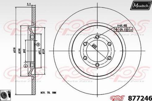 Maxtech 877246.0060 - Əyləc Diski furqanavto.az