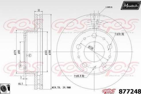 Maxtech 877248.0060 - Əyləc Diski furqanavto.az