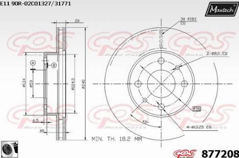 Maxtech 877208.0060 - Əyləc Diski furqanavto.az