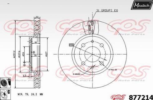 Maxtech 877214.6060 - Əyləc Diski furqanavto.az