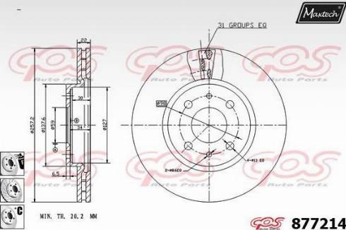 Maxtech 877214.6880 - Əyləc Diski furqanavto.az