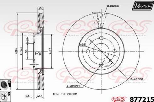 Maxtech 877215.6060 - Əyləc Diski furqanavto.az