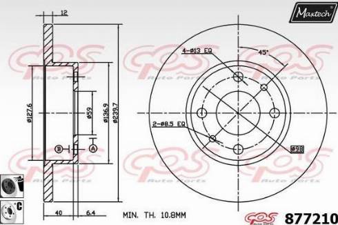 Maxtech 877210.6060 - Əyləc Diski furqanavto.az