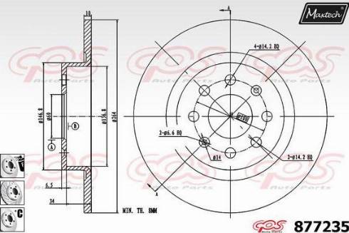 Maxtech 877235.6980 - Əyləc Diski furqanavto.az