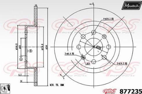 Maxtech 877235.0080 - Əyləc Diski furqanavto.az