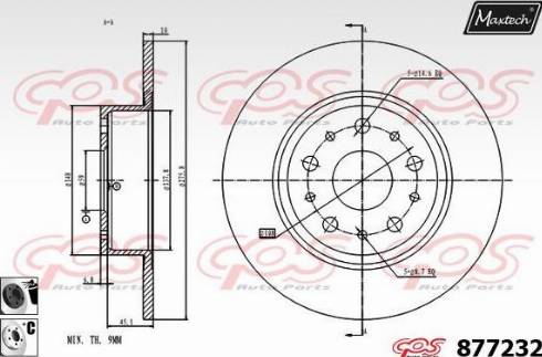 Maxtech 877232.6060 - Əyləc Diski furqanavto.az