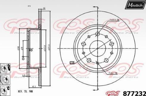 Maxtech 877232.6880 - Əyləc Diski furqanavto.az