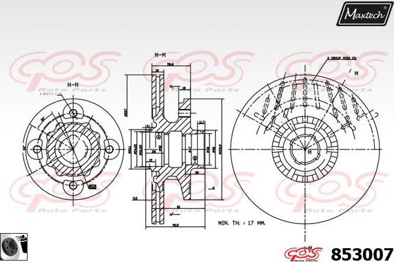 Maxtech 877232 - Əyləc Diski furqanavto.az