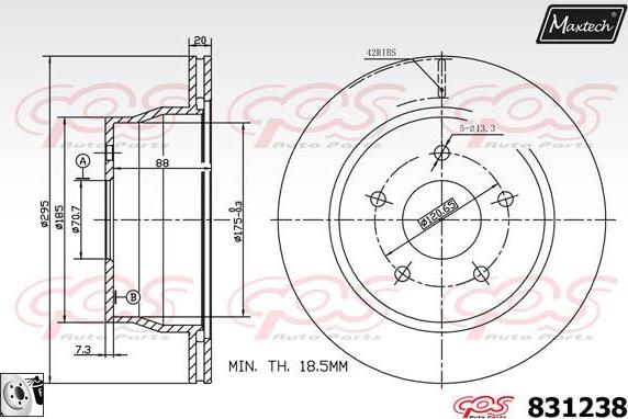 Maxtech 877225 - Əyləc Diski furqanavto.az