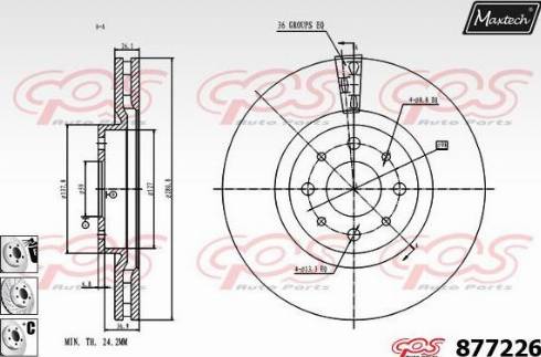 Maxtech 877226.6980 - Əyləc Diski furqanavto.az