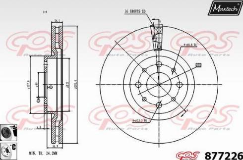 Maxtech 877226.6060 - Əyləc Diski furqanavto.az