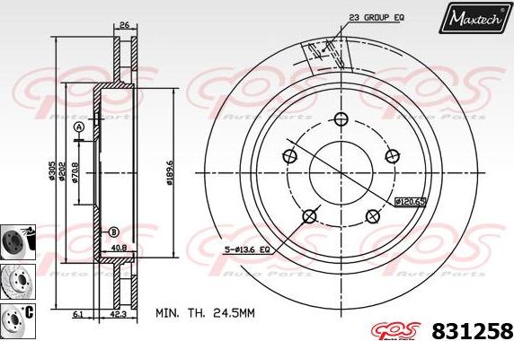 Maxtech 877220 - Əyləc Diski furqanavto.az