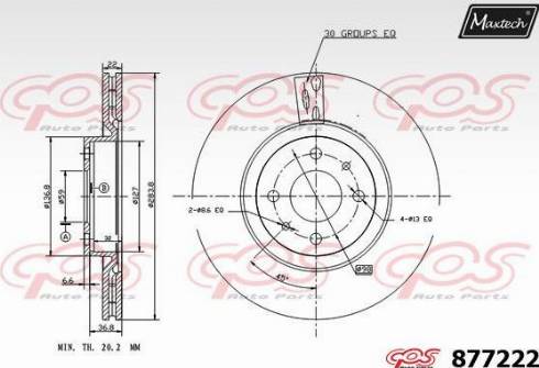 Maxtech 877222.0000 - Əyləc Diski furqanavto.az