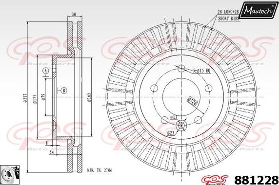 Maxtech 70160008 - Bələdçi qol dəsti, əyləc kaliperi furqanavto.az