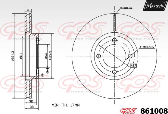 Maxtech 70160072 - Bələdçi qol dəsti, əyləc kaliperi furqanavto.az