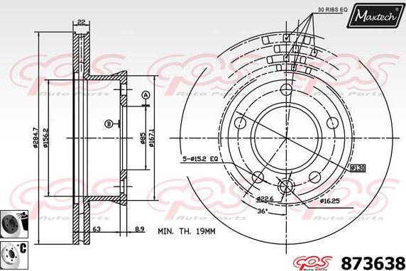 Maxtech 70160101 - Bələdçi qol dəsti, əyləc kaliperi furqanavto.az