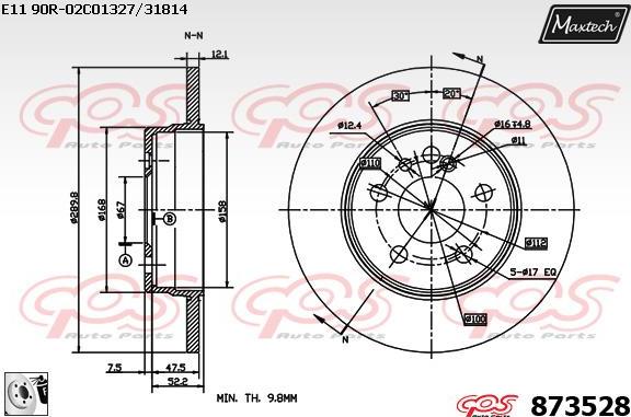 Maxtech 70180437 - Möhür, əyləc kaliperinin pistonu furqanavto.az