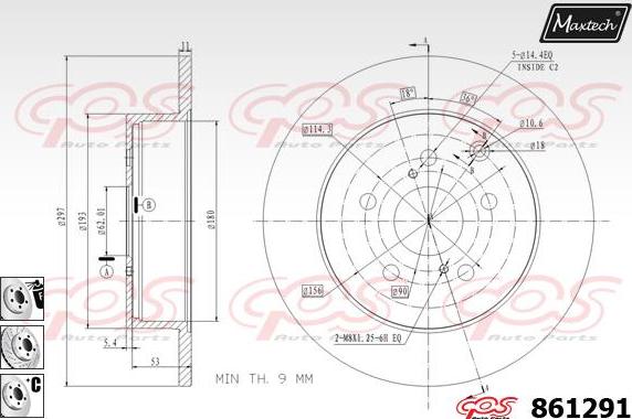 Maxtech 70180428 - Möhür, əyləc kaliperinin pistonu furqanavto.az