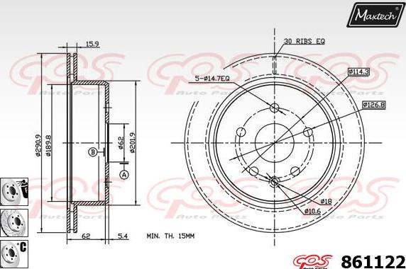 Maxtech 72932005 - Piston, əyləc kaliperi furqanavto.az