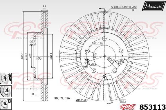 Maxtech 70180036 - Möhür, əyləc kaliperinin pistonu furqanavto.az