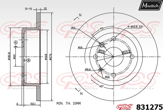 Maxtech 70180148 - Möhür, əyləc kaliperinin pistonu furqanavto.az