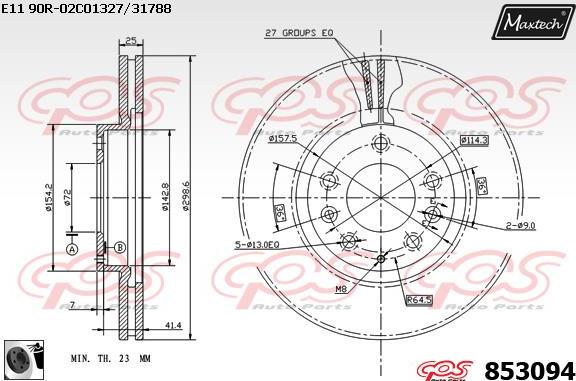 Maxtech 70180350 - Möhür, əyləc kaliperinin pistonu furqanavto.az