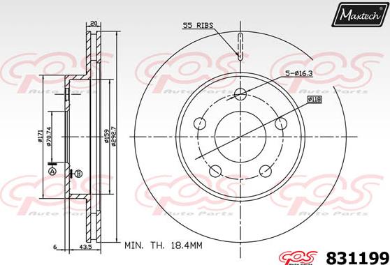 Maxtech 70180352 - Möhür, əyləc kaliperinin pistonu furqanavto.az