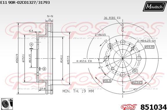 Maxtech 70180361 - Möhür, əyləc kaliperinin pistonu furqanavto.az