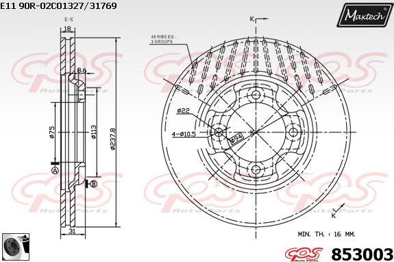 Maxtech 70180308 - Möhür, əyləc kaliperinin pistonu furqanavto.az