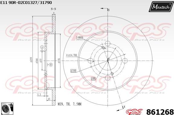 Maxtech 70180311 - Möhür, əyləc kaliperinin pistonu furqanavto.az