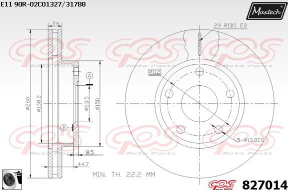 Maxtech 70180328 - Möhür, əyləc kaliperinin pistonu furqanavto.az