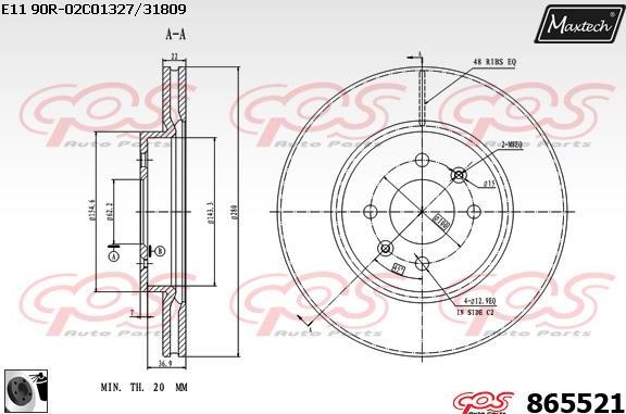 Maxtech 70180291 - Möhür, əyləc kaliperinin pistonu furqanavto.az