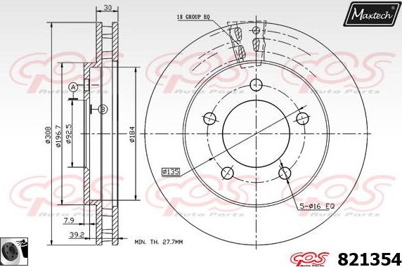 Maxtech 70180292 - Möhür, əyləc kaliperinin pistonu furqanavto.az