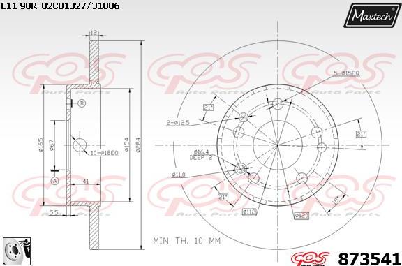 Maxtech 70180265 - Möhür, əyləc kaliperinin pistonu furqanavto.az