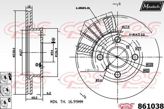 Maxtech 70180274 - Möhür, əyləc kaliperinin pistonu furqanavto.az